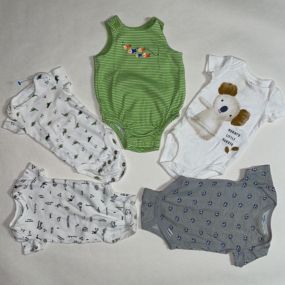 Five Baby Onesies